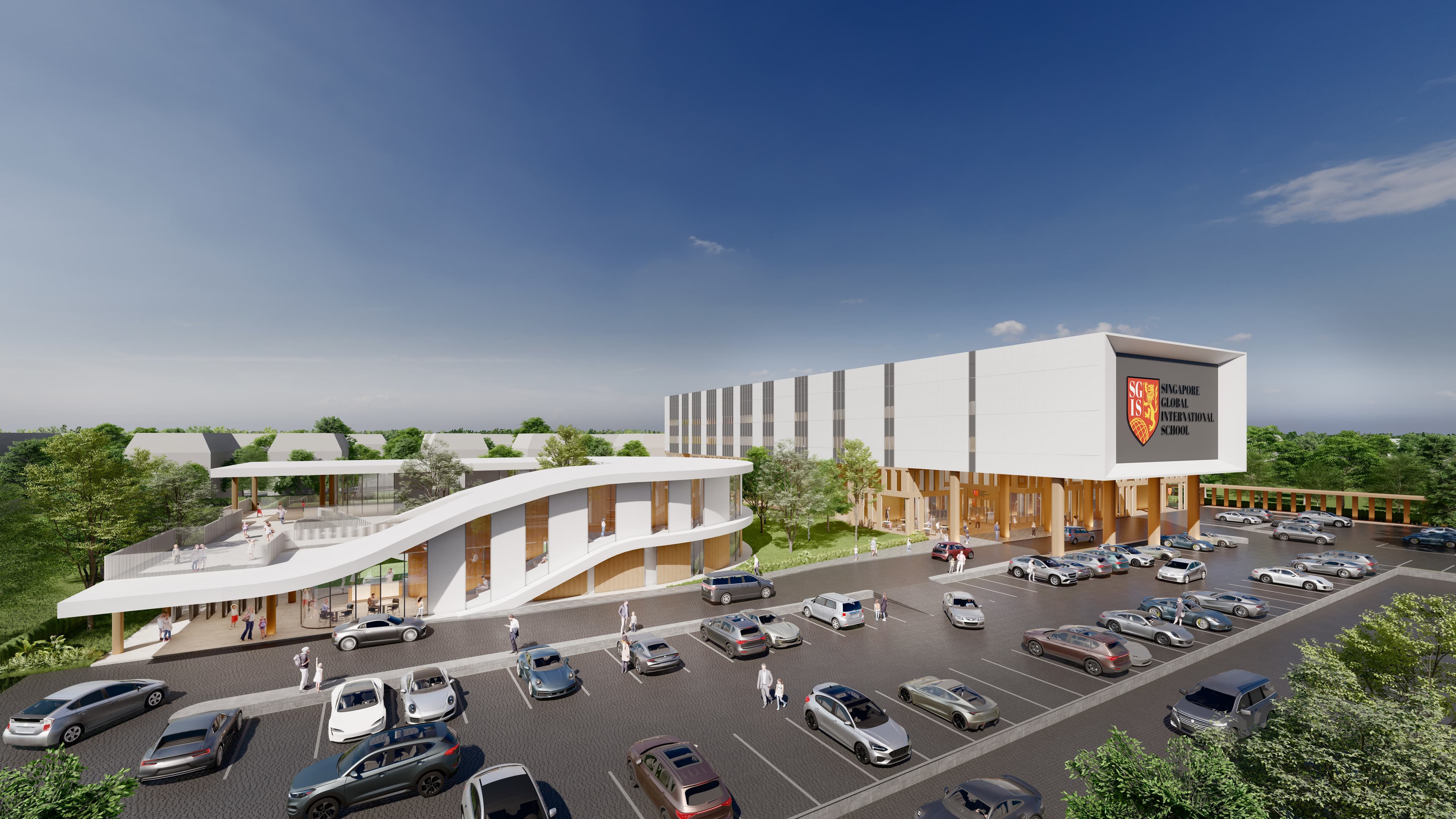 Architectural rendering of the SGIS Bangkok campus